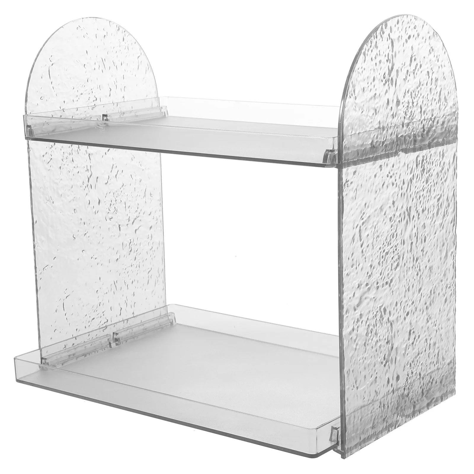 

Glacier Pattern Storage Rack Countertop Makeup Organizers Bathroom Tabletop Cosmetics Stand Skincare