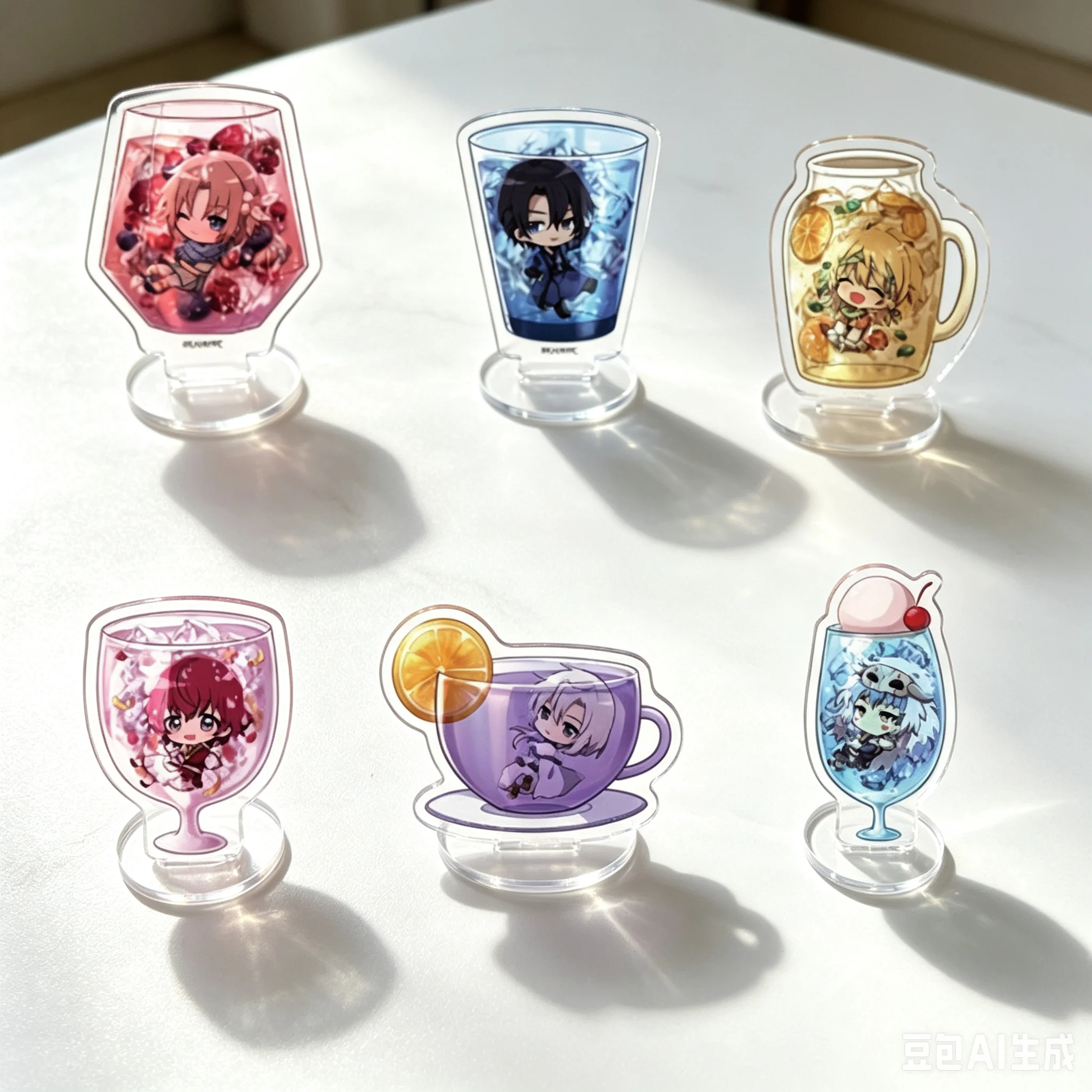 Hot 15CM Anime Backpack Pendant Yona Of The Dawn Figure Peripheral Collection Acrylic Stand Model Decorations Gifts Keychain