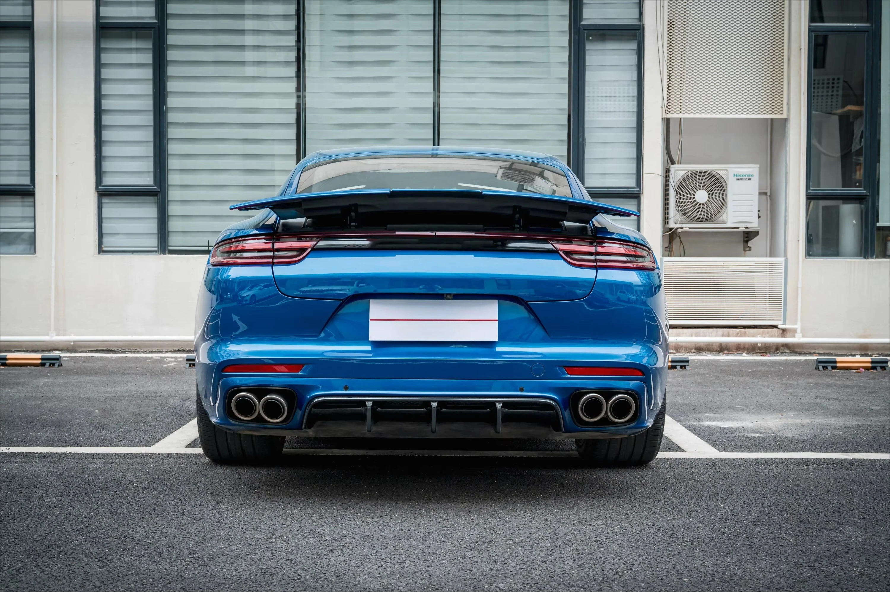 KM for Panamera 971.1 2017 2018 2019 2020 Upgraded to Version Three-stage Rear Wing