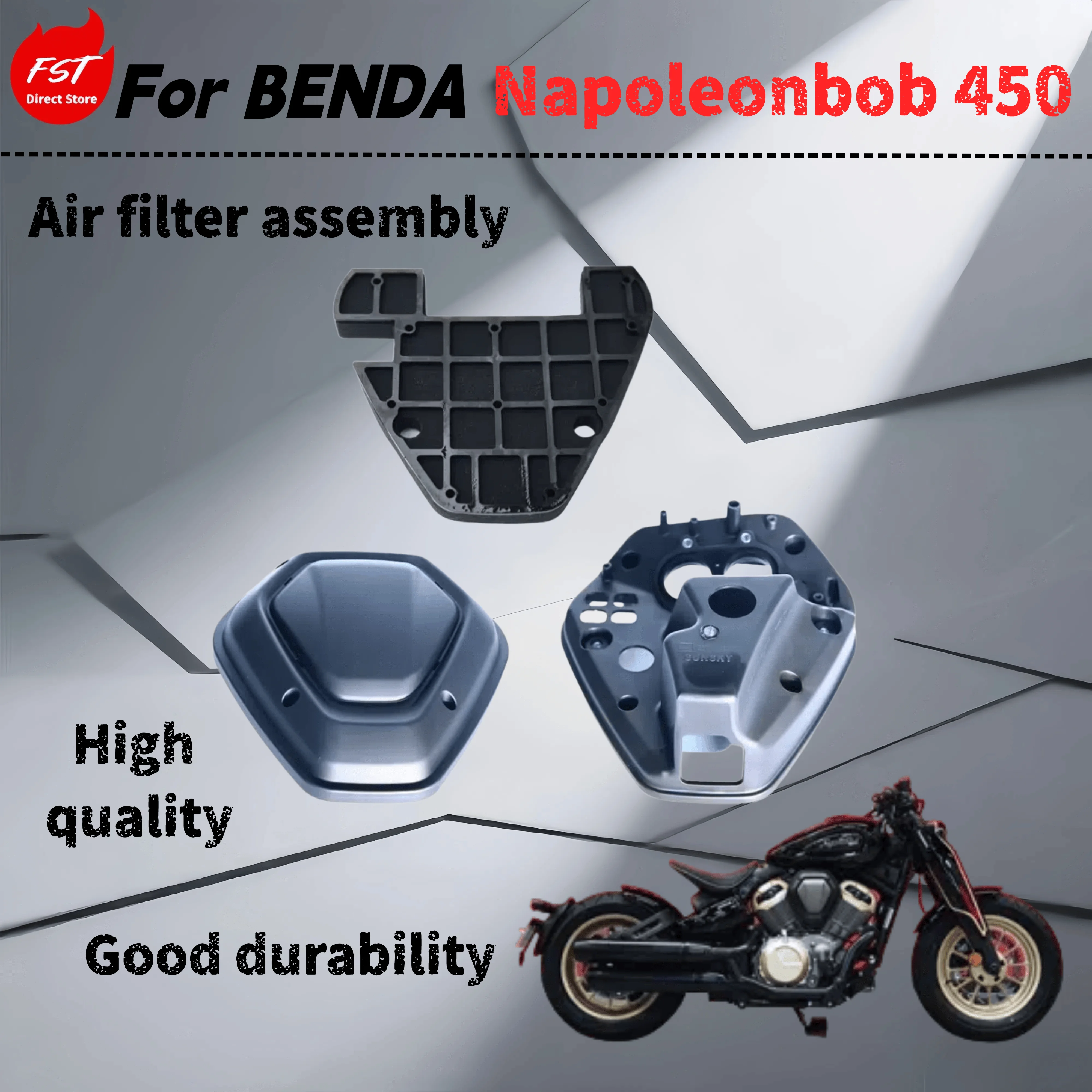 

For Benda Napoleonbob 450 universal air filter air filter lower cover upper cover trim plate air filter assembly