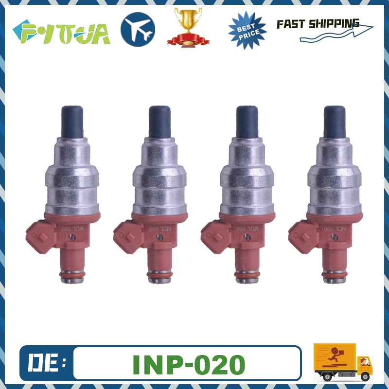 4 قطعة حاقن الوقود INP-020 لميتسوبيشي لانسر 3-5 أوم إيفو 5-9 Ralliart FQ MDL560 INP020