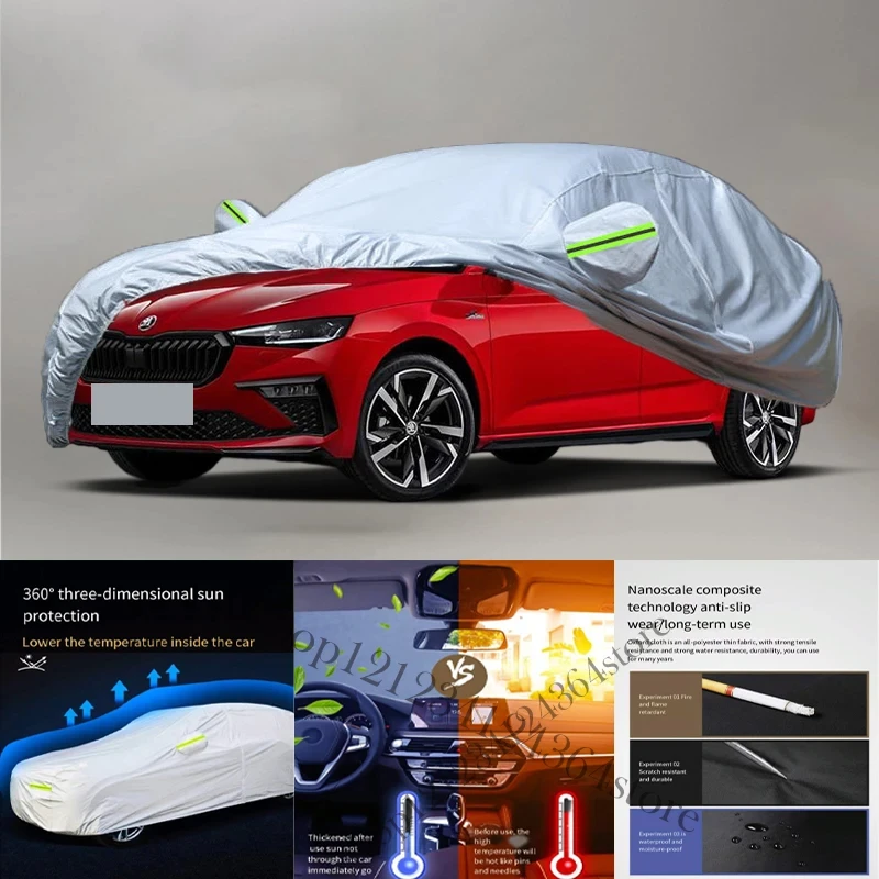 

For Skoda-Scala Auto Anti snow Anti dust Anti-uv Anti peeling paint And Anti Rainwater 210t Car cover protection