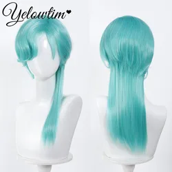 Anime 35cm Short Straight Cosplay Wig Black White  Blue Gray Red Gold Man Women Heat Resistant Synthetic Hair