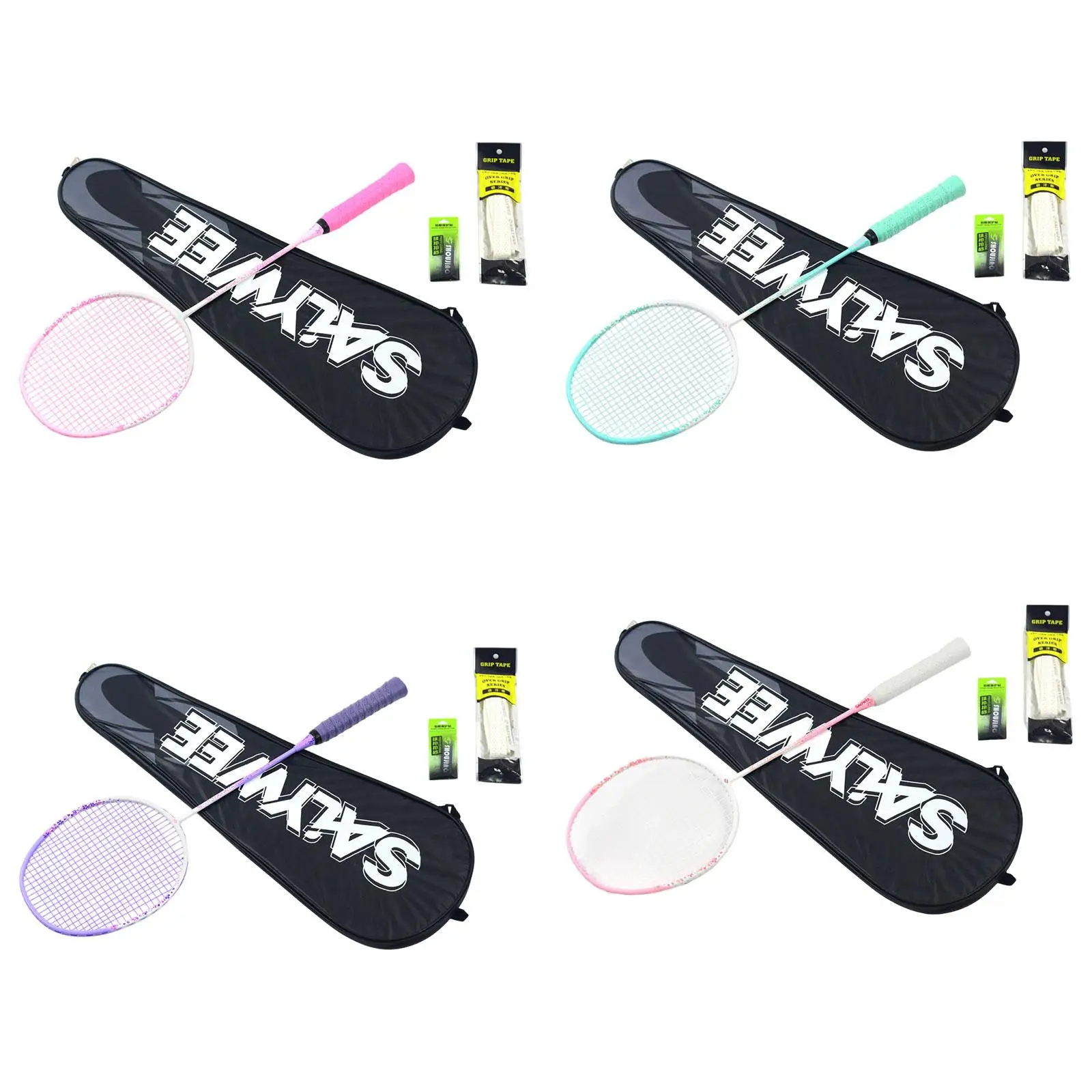 

Badminton Racket Set Protable Badminton Racquet for Backyards Outdoor Indoor