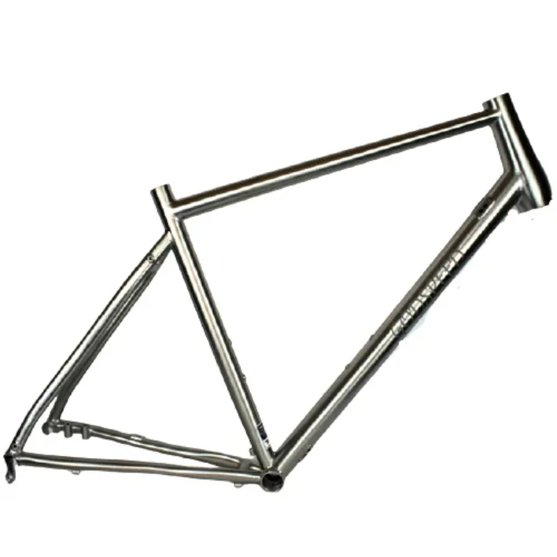 Custom 700C Titanium Gravel Bike Frames Flat Mount Bicycle Frames Premium Titanium For Racing & Training