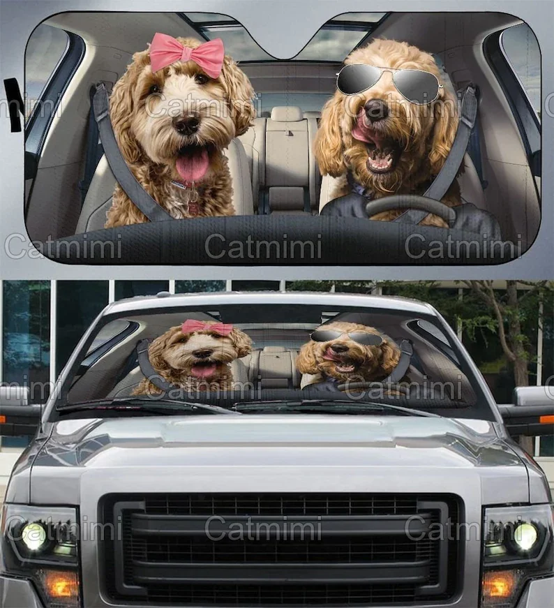 

Poodle Car Sun Shade, Poodle Car Decoration, Funny Poodle Sun Shade, Auto Sun Shade, Poodle Lover Gift, Car Sun Protector MCL202