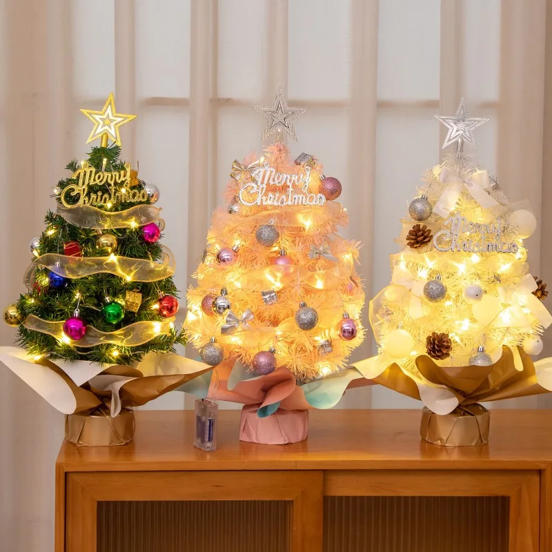 

Christmas Tree Tabletop Ornaments Luminous Christmas Trees Living Room Premium Ornament Arvore De Natal Para El Hogar 크리스마스