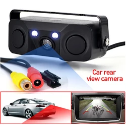 3In1 Car Night Vision Rear View Camera Parking Sensor with Transmitter Receiver