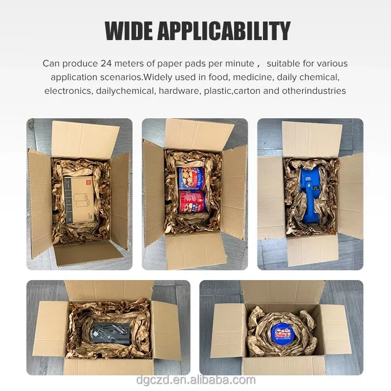 Ecommerce Packaging Paper Cushion Machine Electric Kraft Paper Pad Machine Electronics Packaging Paper Pad Machine