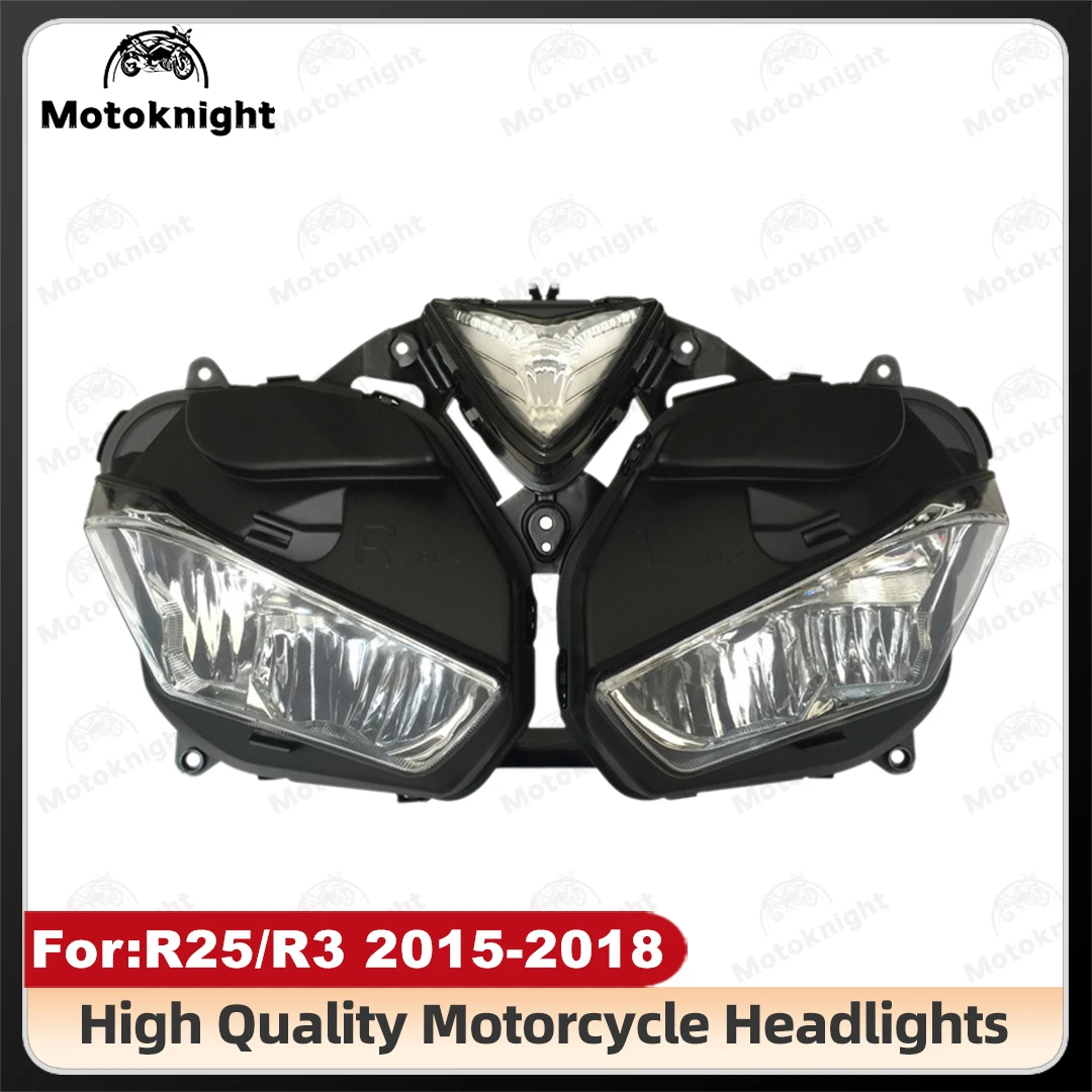 

Motorcycle Front Headlight Assembly Headlamp Head Lamp Light For Yamaha YZFR-25 YZF R25 YZF-R3 YZF R3 2014-2018 2015 2016 2017