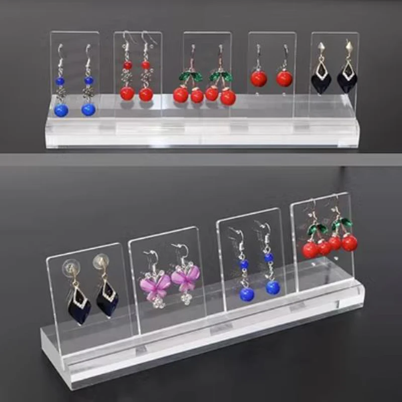 

Transparent Earring Display Stand, Acrylic Earring Hanging Rack for Jewelry Display, Women's Earring Holder Organizer Props