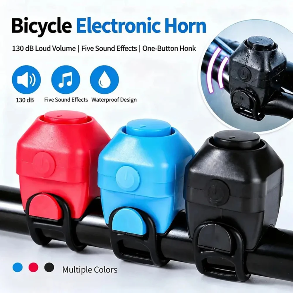 Electric Bike Horns For Handlebars,Waterproof Mountain Bike Bell,Rechargeable Cycling Alarm,Fit For Various Handlebars