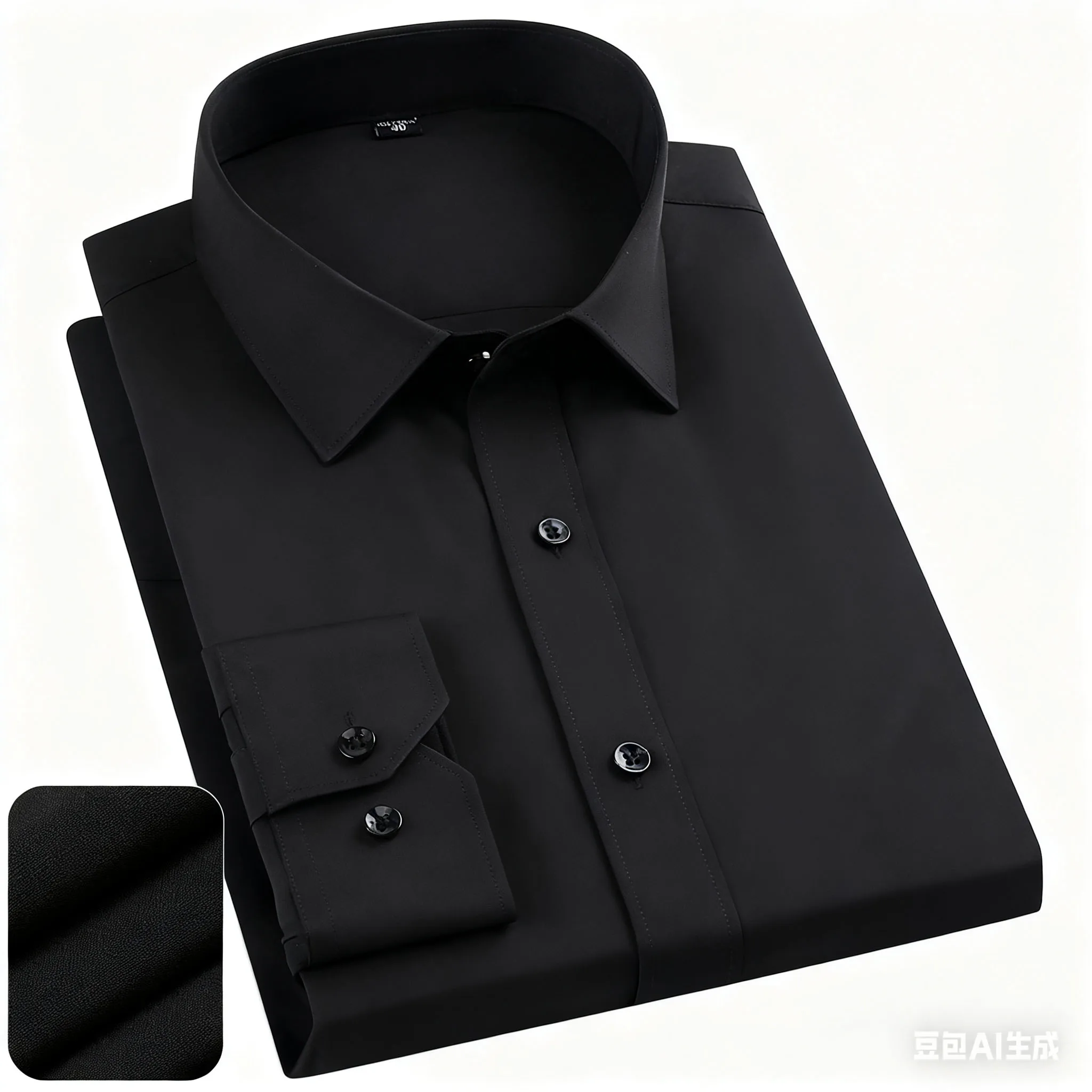 

Высококачественная мужская однотонная рубашка с длинным рукавом для свадьбы и бизнеса, не гладильная официальная рабочая одежда с одним карманом, повседневные устойчивые к морщинам рубашки