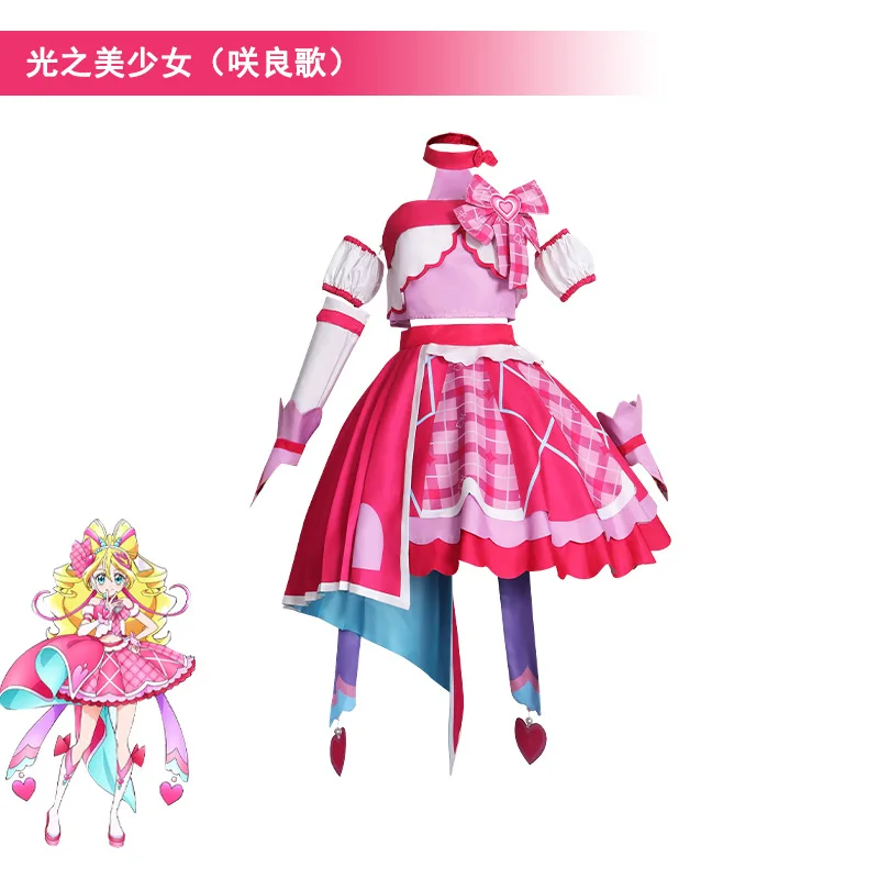 Disfraz de Anime Pretty Cure Sakura Uta, encantador vestido de Lolita, juego de Anime, uniforme de fiesta de Halloween, disfraces de rol