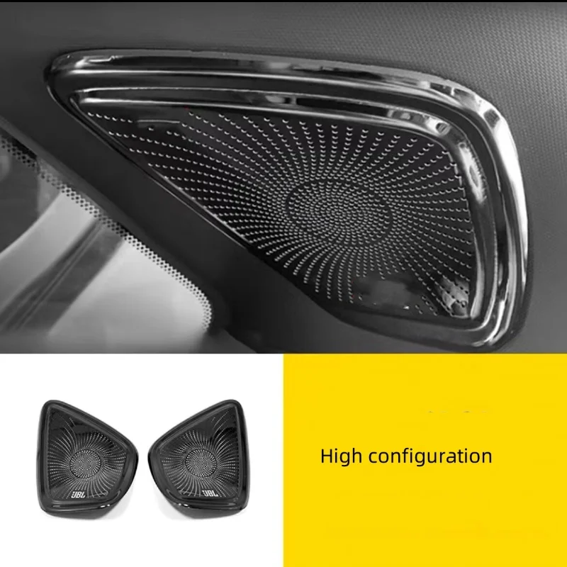 Stainless steel car trunk left and right horn stickers covered with decorative stickers Toyota SIENNA /Grevia 2021-2024