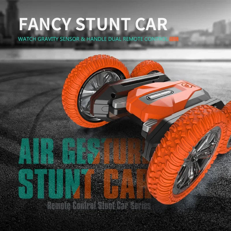 Gesture Sensing RC Stunt Car para crianças e adultos, carros de brinquedo, controle remoto, 360 rolamento Spinning, gesto de mão, GD99