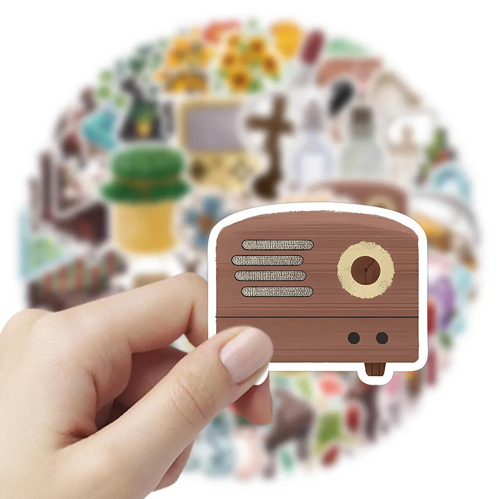 60 قطعة من ملصقات العناصر الأصلية اللطيفة على شكل جرلي (النمط B) - شارات زخرفية لمجلات حقائب الظهر وتسجيل متجر YourLife #6