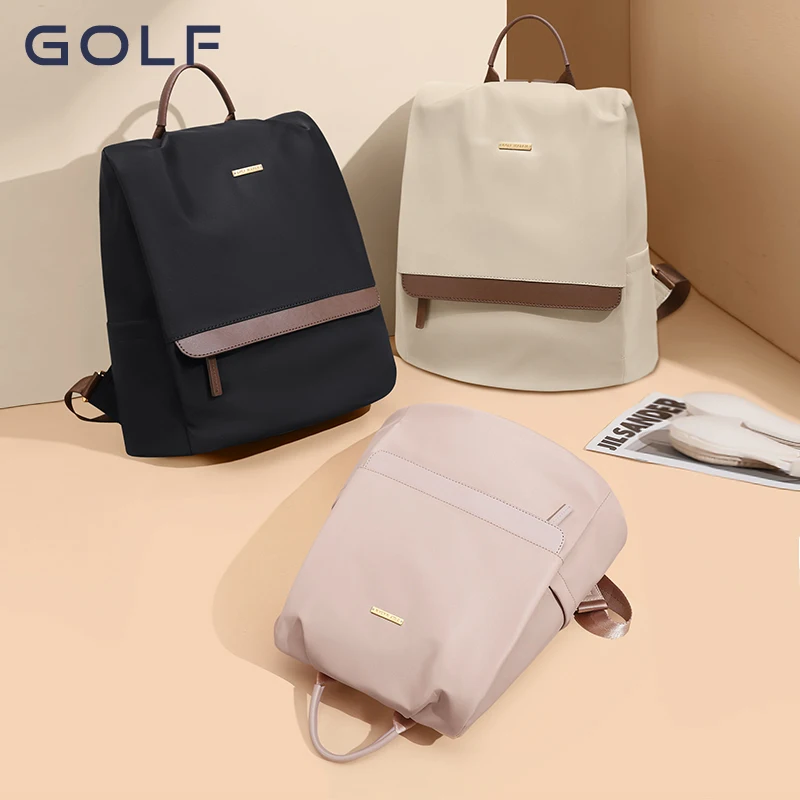 GOLF Backpack Women\'s New Fashion Travel Lightweight Small Backpack Small Commuter Bag Student School Bag Women