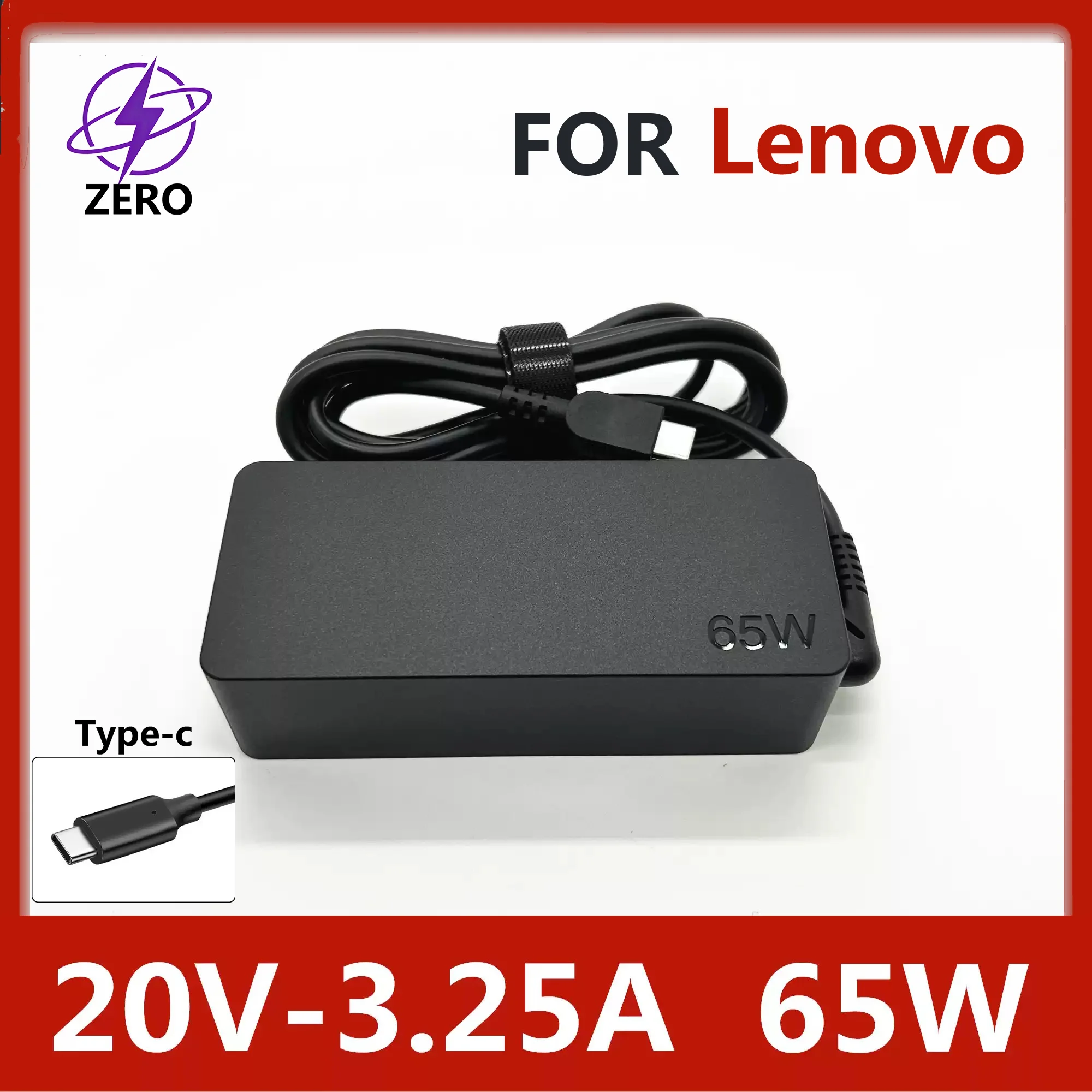 

Оригинальное зарядное устройство USB-C Type-C 65W 20V 3.25A для ноутбуков Lenovo ThinkPad X1 T14 T480 X390 Carbon Yoga X270 X280