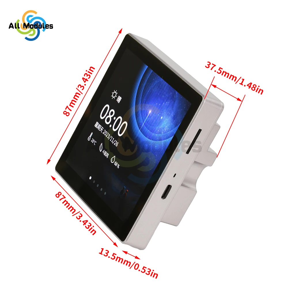 ESP32-S3 Development Board  LVGL 4.0 inch 480*480 Smart Display ESP32 Display Wi-Fi Bluetooth Development Board LCD TFT Module