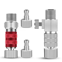 Adaptateur de couplage à dégagement rapide pour brosse à air, réglage de l'aérographe, vanne de commande, déconnexion rapide, outil de 1/8 