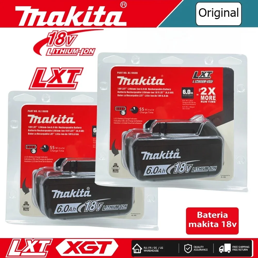 18V 6Ah Makita Battery, 18V Tools Lithium Battery 6Ah/5Ah 9Ah for Makita DTW700 DDF487 DTD173 DGA404 HR140D DJV182