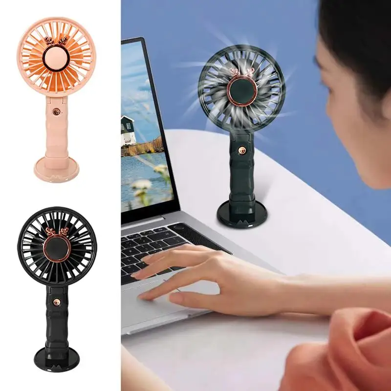 Rechargeable Small Fan 3 Adjustable Modes Rechargeable Personal Small Fan Small Handheld Fan Portable Cooling Electric Fan With