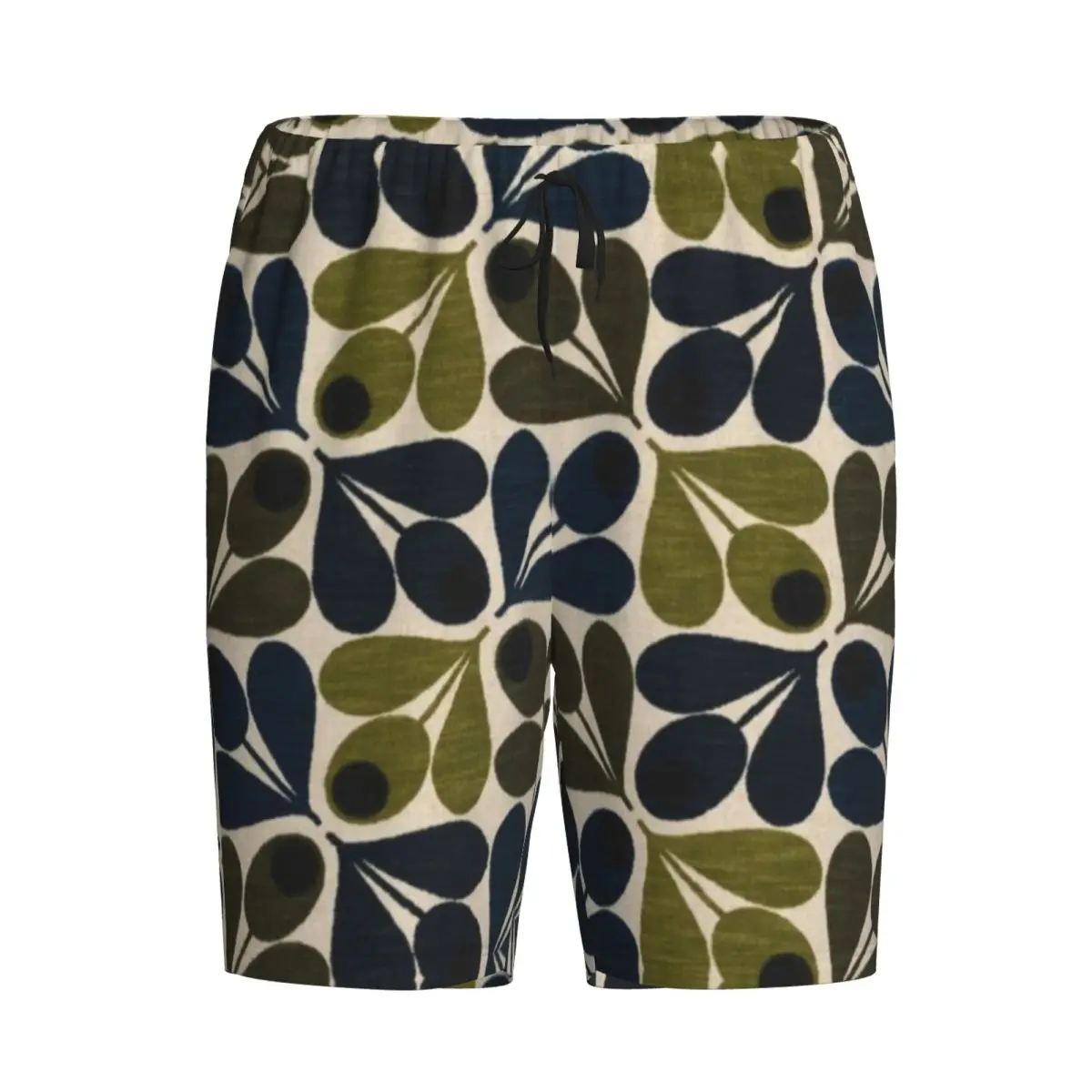 

Мужские пижамные штаны Custom Abstract Acorn - Orla Kiely Design, шорты для сна, домашние брюки, нижняя часть пижамы