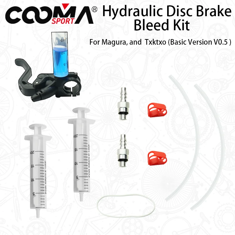 Bicycle Hydraulic Brake Bleed kit for Magura MT Series Brake System, Basic Kit, V0.5/V0.7