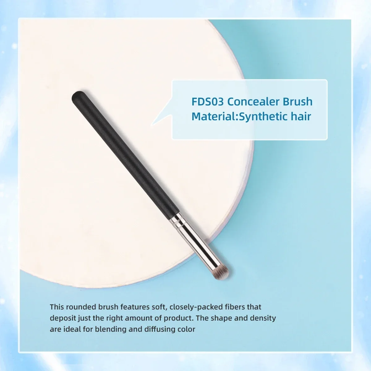 Angled Concealer Makeup Brush Under Eye Makeup Small Foundation Precision Face Blending Brush Soft Bristles Makeup Tools