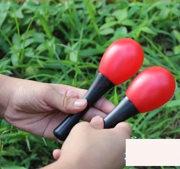 kindergarten music small percussion instrument early education aids Red sand hammer newborn baby listening visual training toy