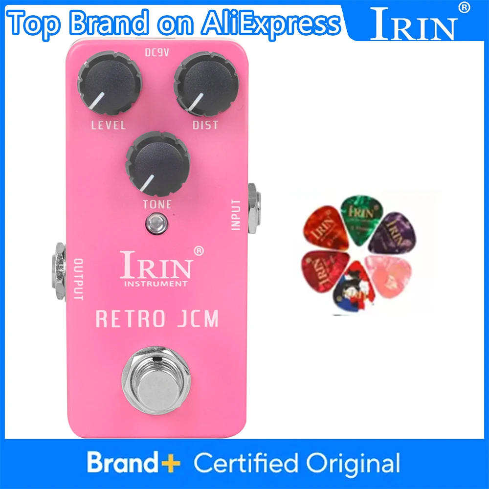 

IRIN RS-13 Electric Guitar Effect Pedal Simulate Classic Retro JCM Tone Offers Larger Distortion & Stronger Output Pedal