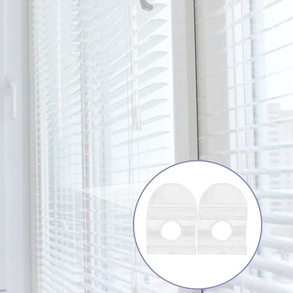 

2pcs Valance Fixing Clips Replacement For Roller Shade Pulls Clear Plastic Blind Curtain Clamps Lightweight Window Shade