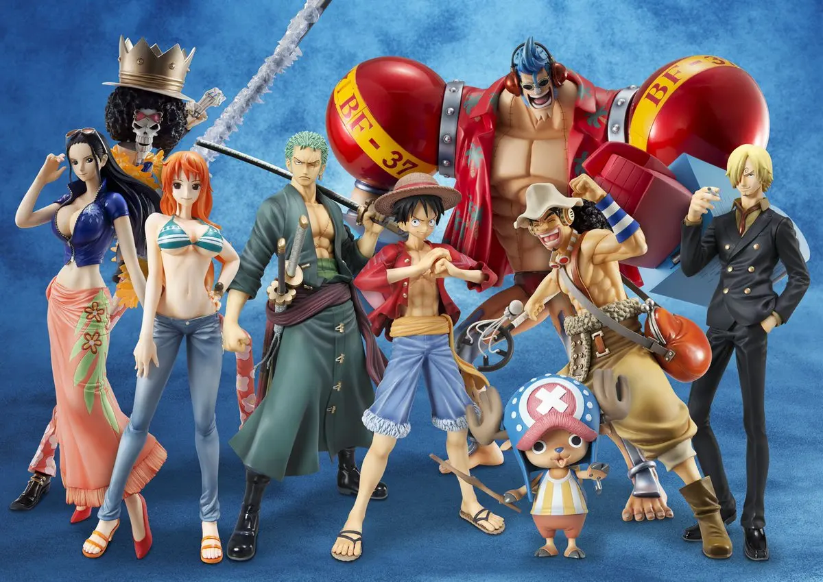 Sombrero de paja Original de una pieza, Grupo Nine New World, figura de juguete de edición japonesa, modelo de Anime, regalo de cumpleaños, 2 años después