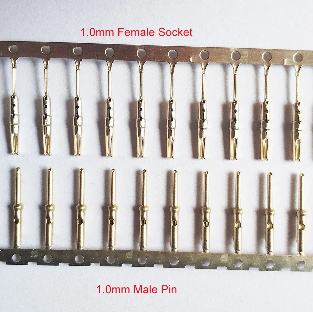 1.0mm Female Socket for DB Terminal Connector Gold plated Male/Female Pin for Nixie Clock Tubes IN12 IN18 QS27-1 SZ4-1 YS27-3