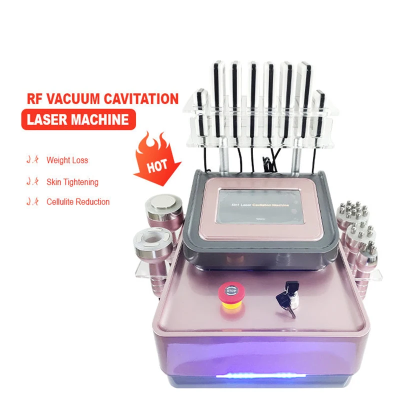 

6 In 1 Vacuum 40K Cavitation Fat Burning Machine 80K Cellulite Reduction Liposuction Weight Loss Body Reshape Slimming Device