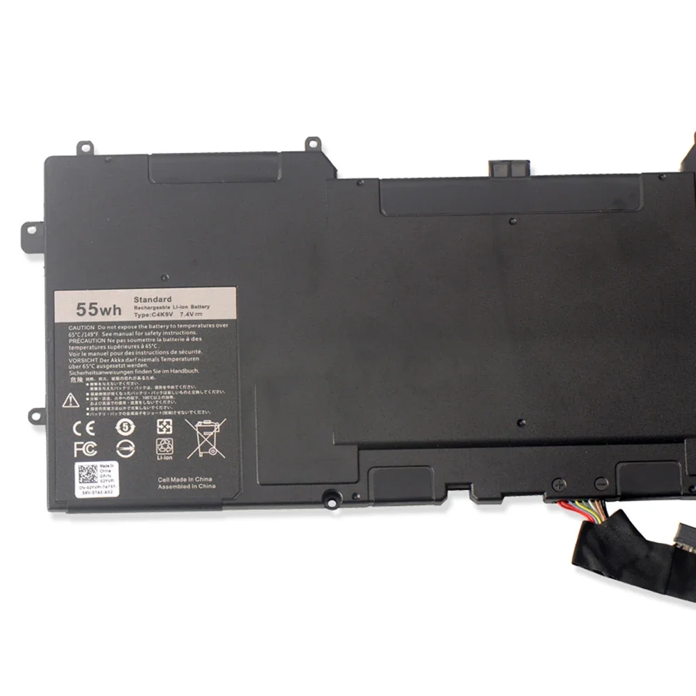 Brand New Original C4K9V 7.4V 55Wh/47Wh Laptop Battery for Dell XPS 13 9333 L322X L221x 3H76R Y9N00 0Y9N00 489XN PKH18 Series