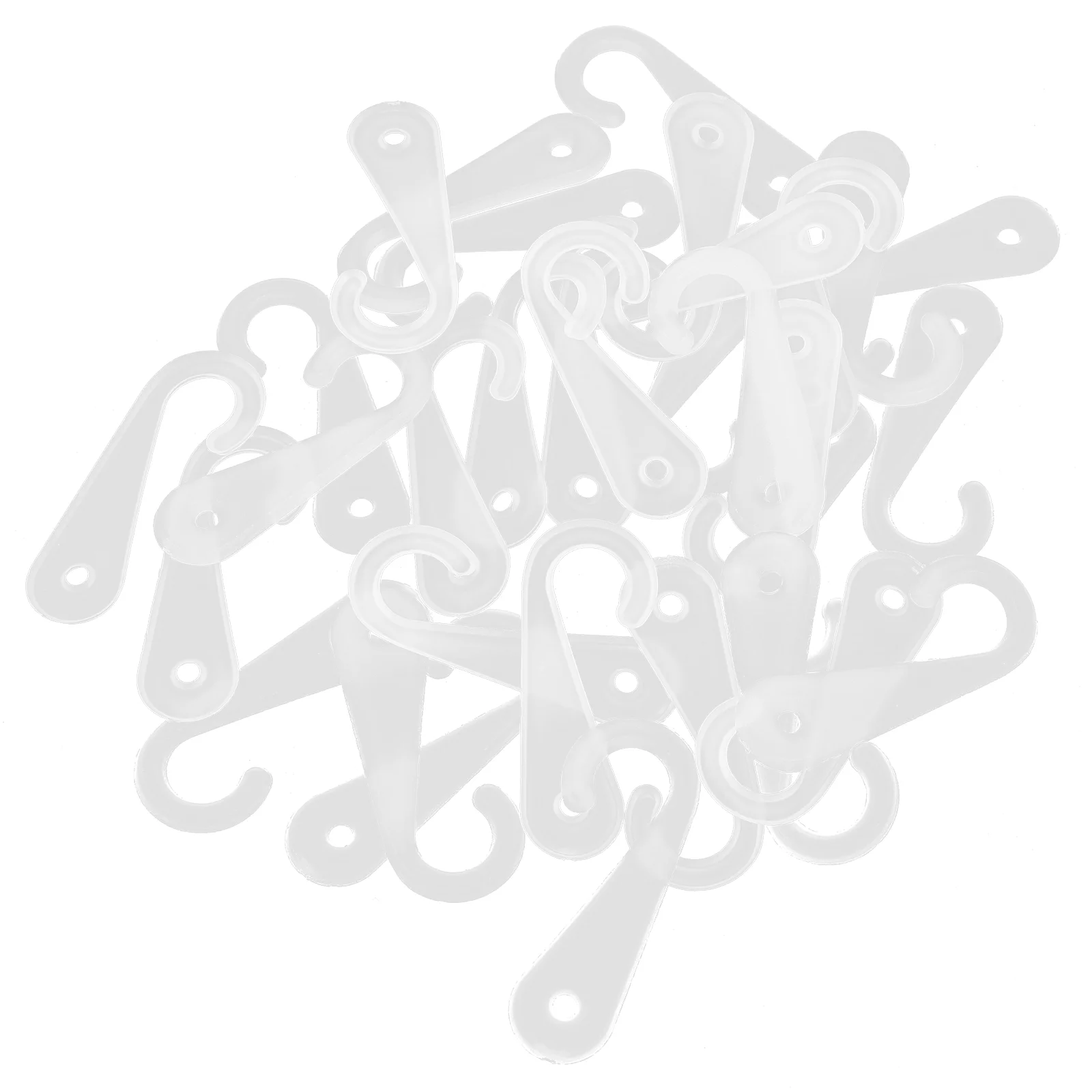 500 Pcs Hook Socks PP J-Hook Hanger Display Clothes Hanging Rack Plastic Clothing