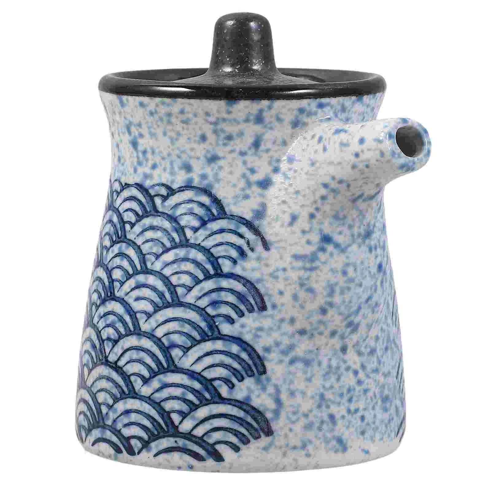 

Syrup Oil Can Bottles Traditional Seasoning Ceramics Japanese Dispenser Soy Sauce Dispensers