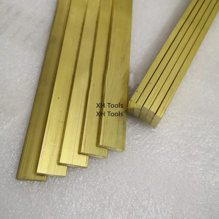 H59 Brass Flat Bar Brass Plate Square Rod Thick 2mm 3mm 4mm 5mm 6mm 7mm 8mm 10mm 12mm 15mm 20mm Solid Rectangular Metal Sheet
