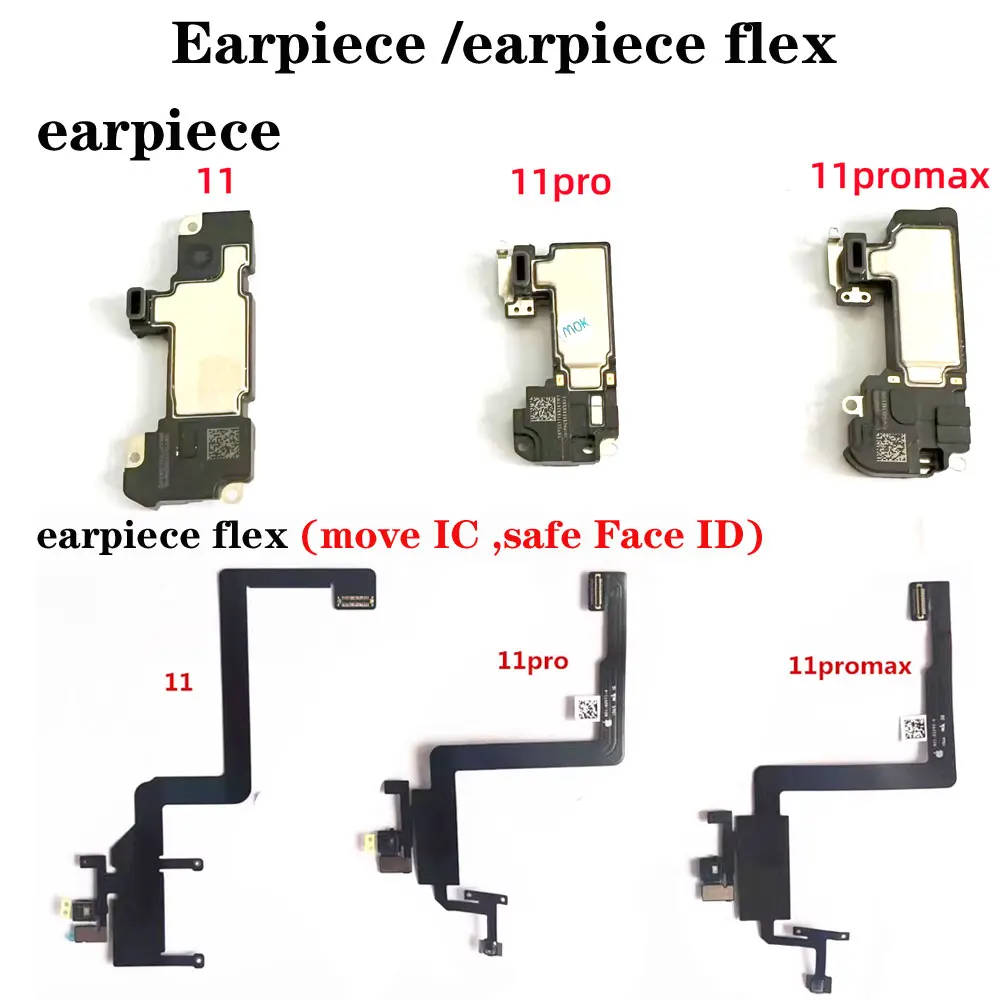 

Original Face ID Earpiece For IPhone 11 11pro 11 Pro Max Proximity Light Sensor Flex cable Replacement