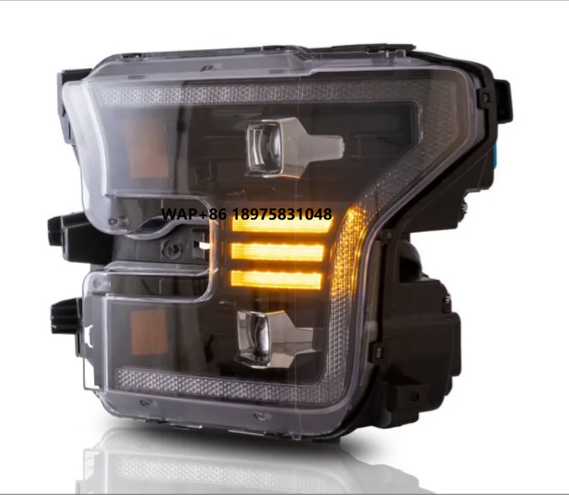 

Projector LED Headlights for F-150 2015-2017 XL, XLT, Lariat, King Ranch, Platinum, Limited W/ Dynamic Animation DRL