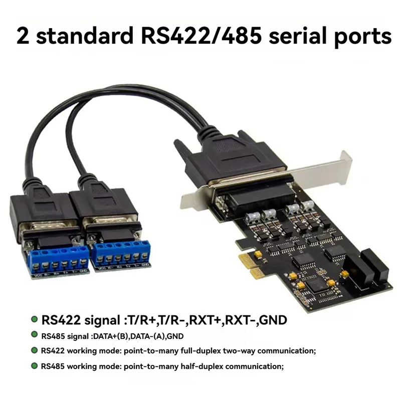 

Новейшая карта последовательного порта Pcie To Rs485/422, адаптер для порт Com, карта расширения, защита от перенапряжения, поддержка Pcie GEN2.0