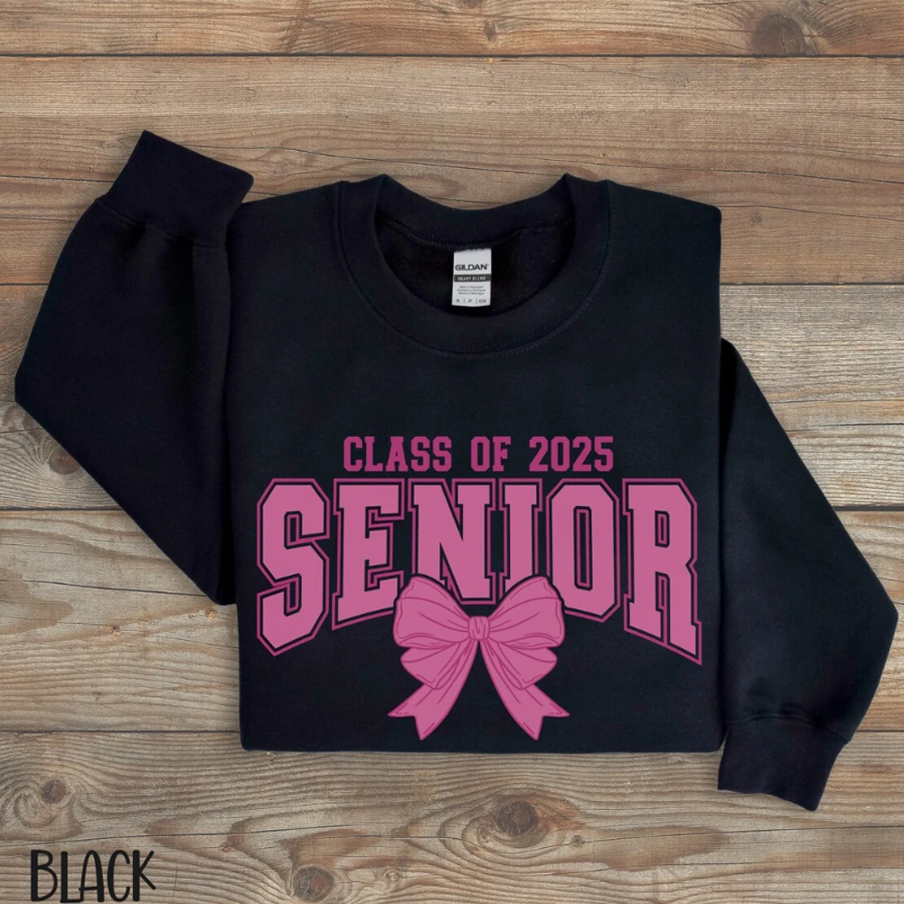 Classe de 2025 Senior Camisola Classe, Crewneck Camisola, Presente para o Ensino Médio, Graduação, Coquette