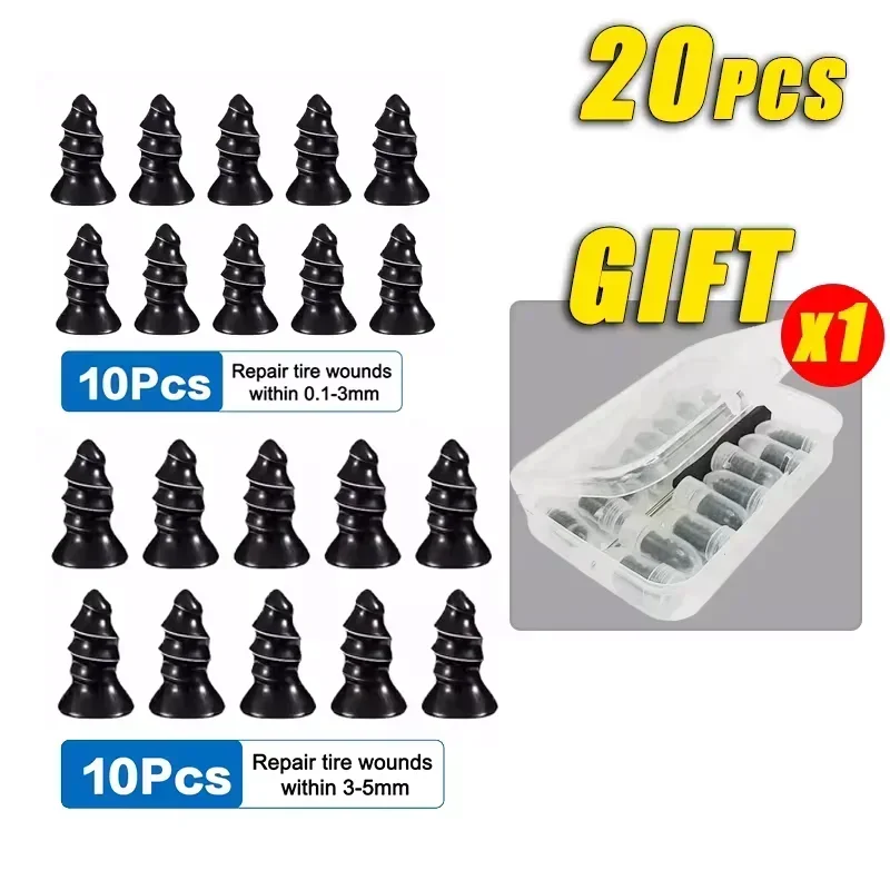 

Новый 21-10 шт. саморезы для ремонта шин, пластиковые гвозди, мягкий резиновый винт, подходит для ремонта проколов шин автомобиля, мотоцикла