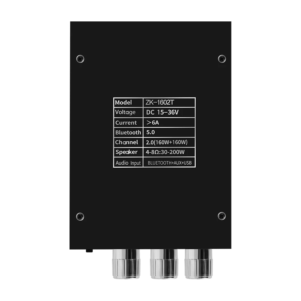 DC15-36V ZK-1602T Bluetooth Audio Power Amplifier Module TDA7498E 160WX2 High Bass Adjustment Amplifier Board