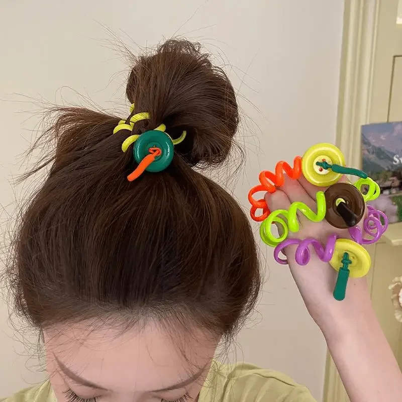 

Cute Cartoon Rubber Elastic Hairs Bands Girls Not Hurt Hair Small Scrunchie Kids Sweet Hair Ties Hair Accessories for Women