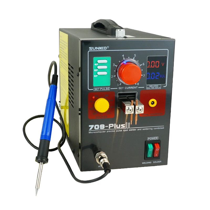 SUNKKO 709 Plus 4.3KW Spot Welding Machine For 18650 Battery Nickel Strip Welding Precision Pulse Spot Welder With Soldering Pen