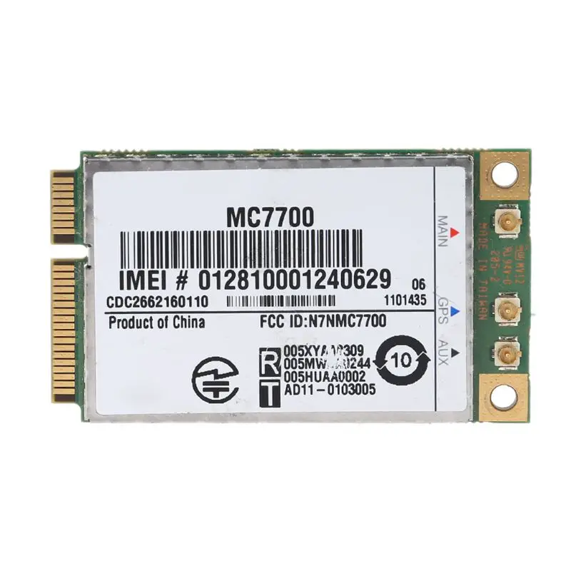 Mini pci-e adaptador wi-fi sem fio cartão wlan 3g/4g wwan módulo gps mc7700 pci para expresso 3g hspa 100mb lte dropship