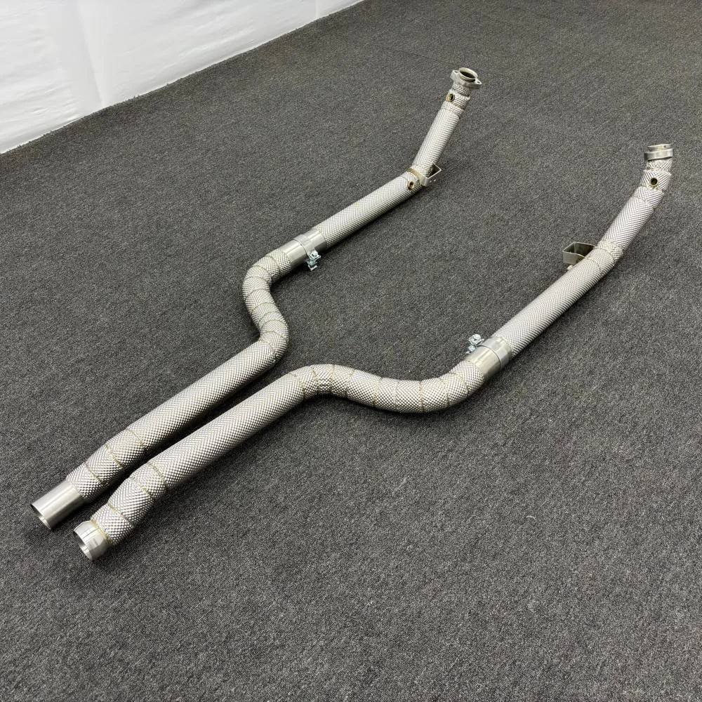 Engine Catted Header Downpipe for Mercedes-Benz C63 AMG W204 6.2L 2011-2015 SS304 Exhaust System with Catalyst